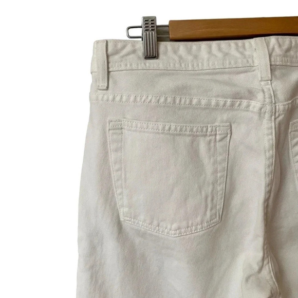 Polo Ralph Lauren Kelly Cropped Ankle Jeans White Size 10 Mid Rise Denim Pants - Picture 6 of 10